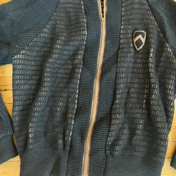 Vintage 60s Penguin Seattle Knitting Mills Knit Zip-Up Wool Sweater | Small - Picture 6 of 6